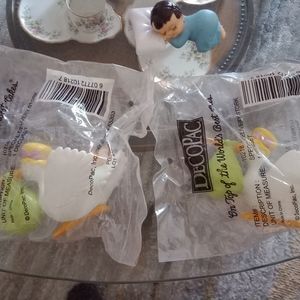 DecoPac Cake Toppers Sealed, Special Delivery Stork and opened infant sleeping!!